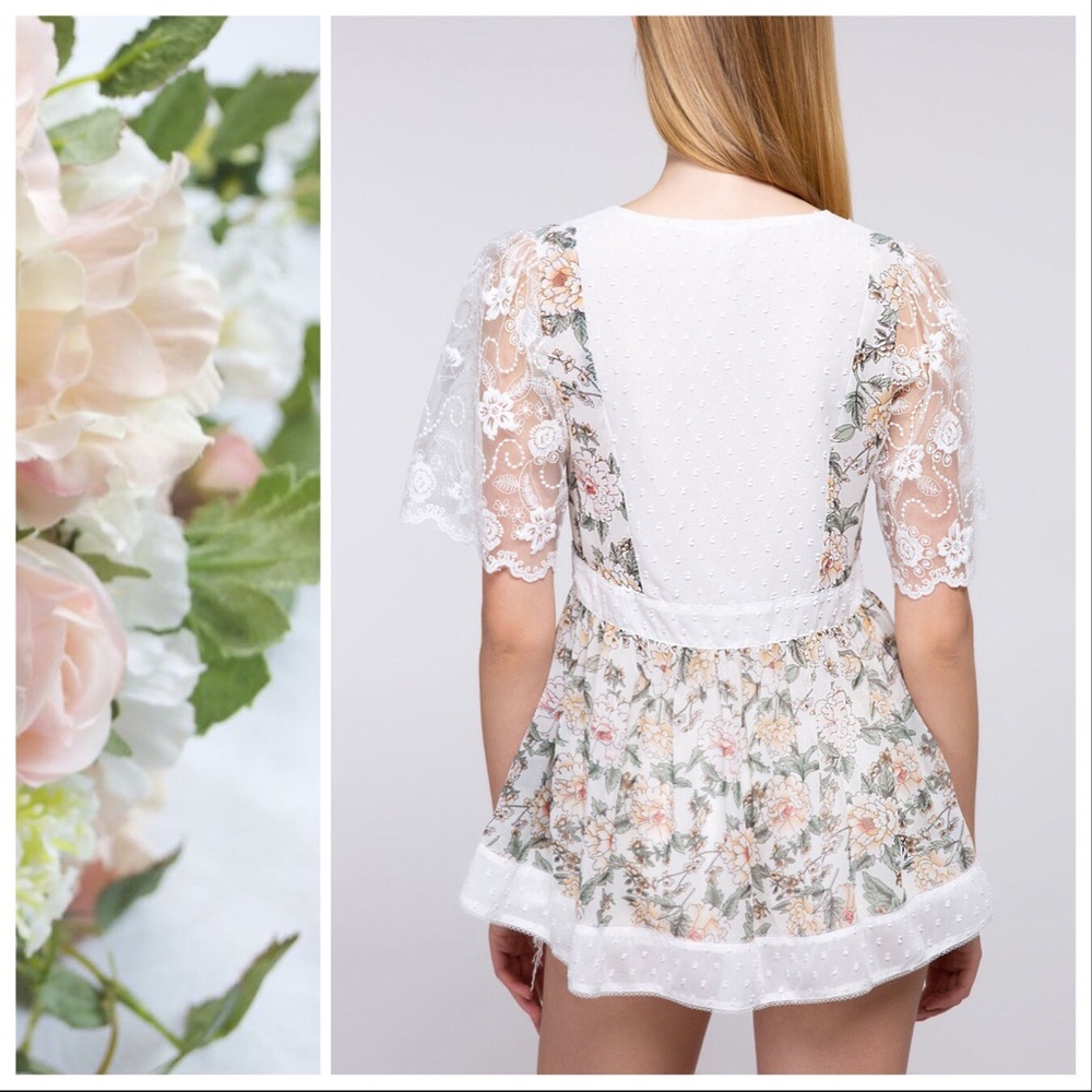 Lacey Garden Flirty Tunic Top - Picture 4 of 9